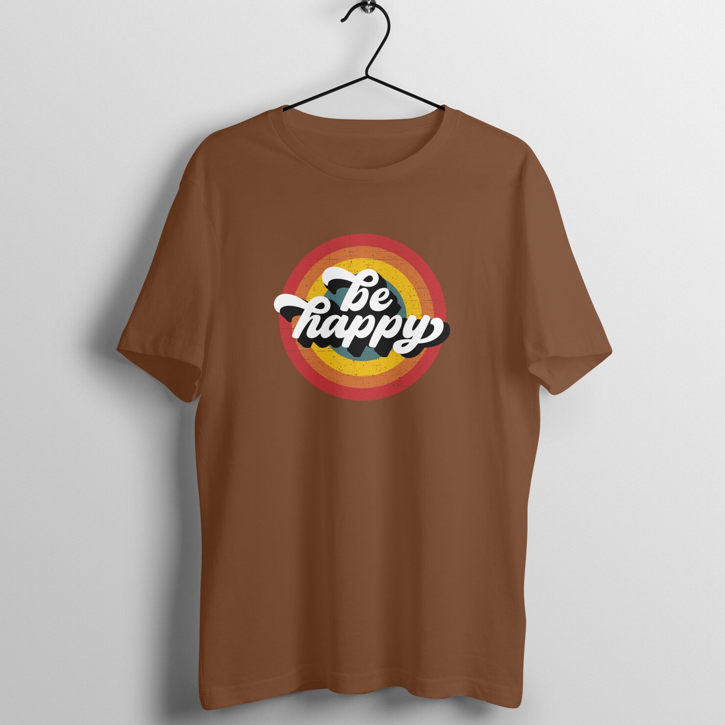 Be Happy - Retro Style Print | Women's Tee