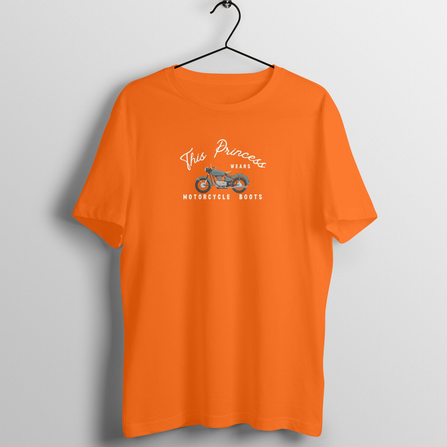 Motorcycle Boots - Women's Cotton T Shirt | Lady Biker Tee