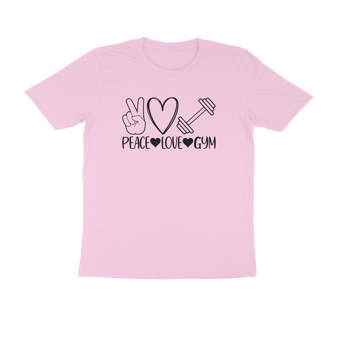 Peace love gym - Women's Half Sleeve Cotton Tee