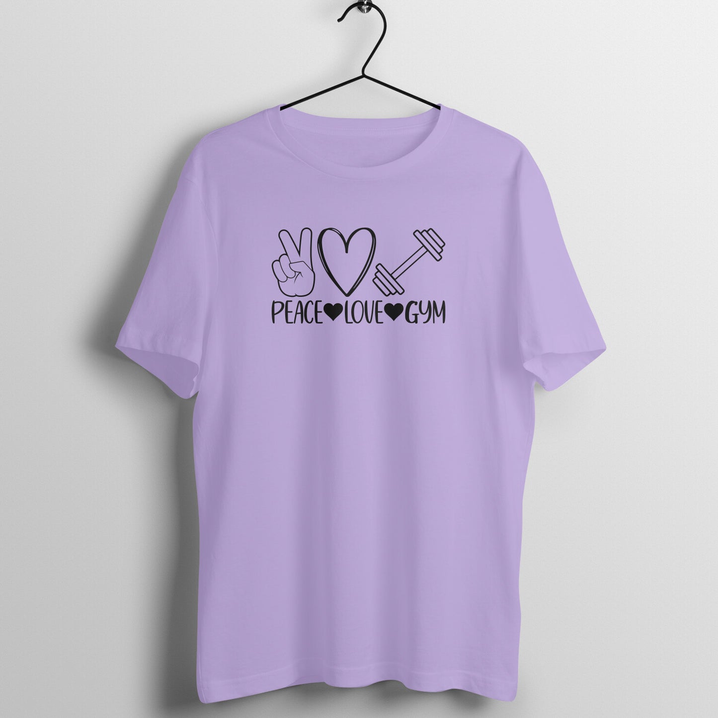 Peace love gym - Women's Half Sleeve Cotton Tee