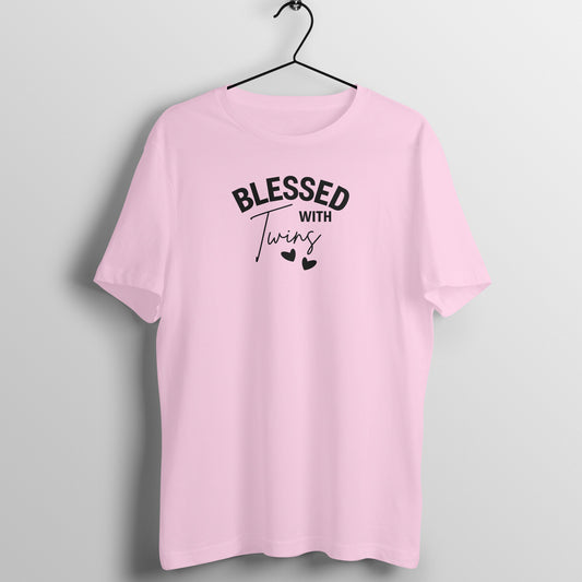 Blessed with twins - Women's Half Sleeve Cotton Tee