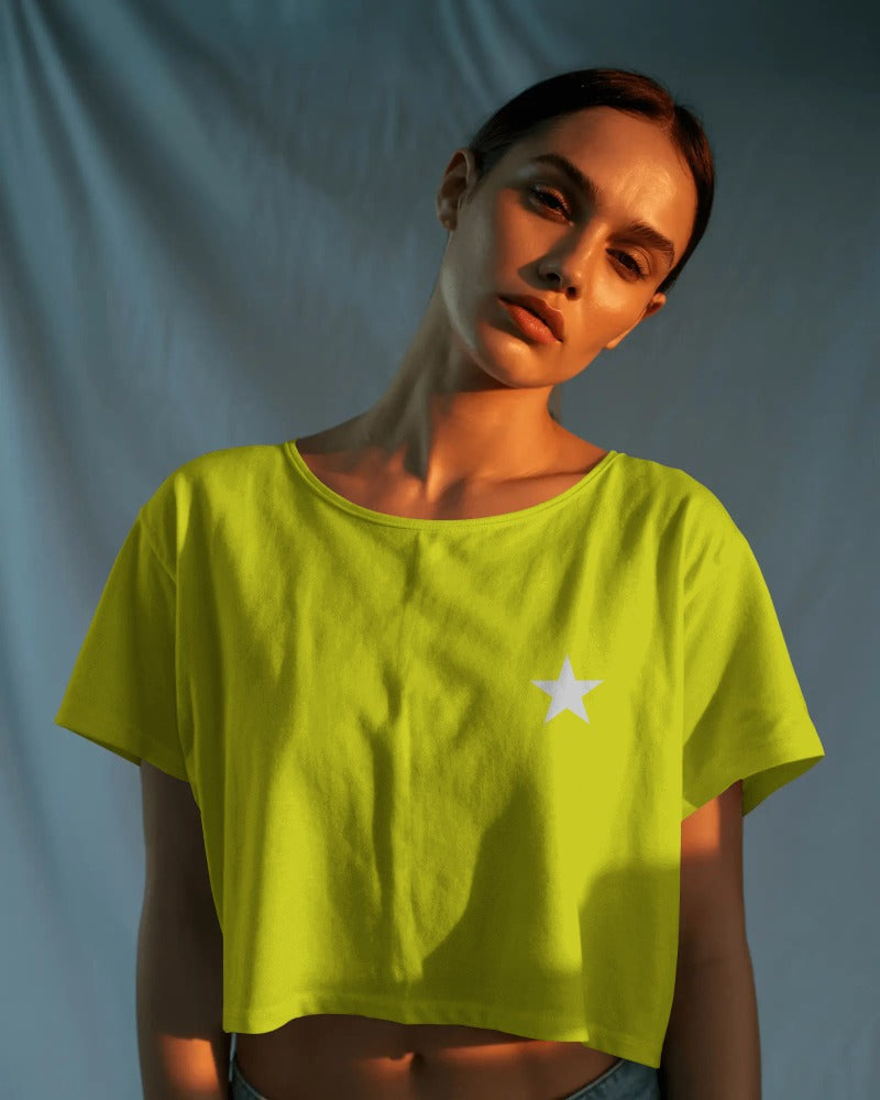 SOLID CROP TOPS