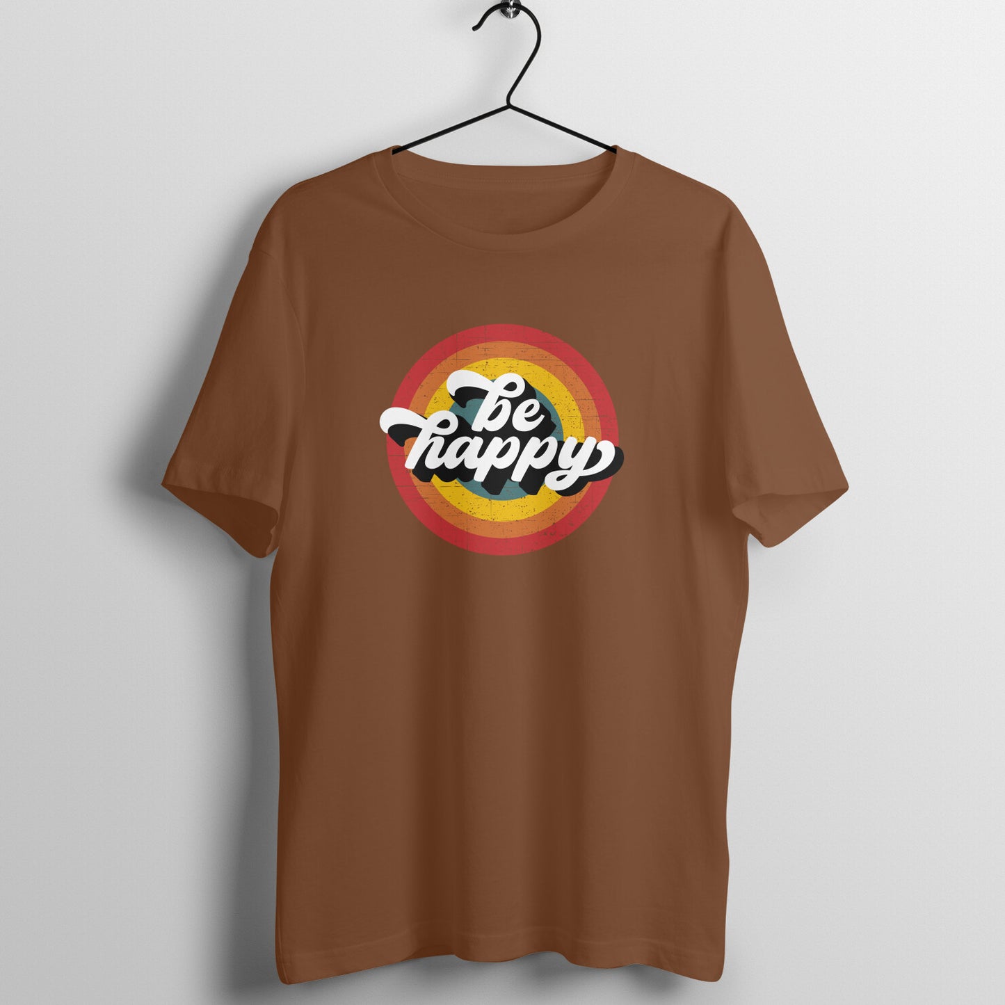 Be Happy - Retro Style Print |  Women's Tee