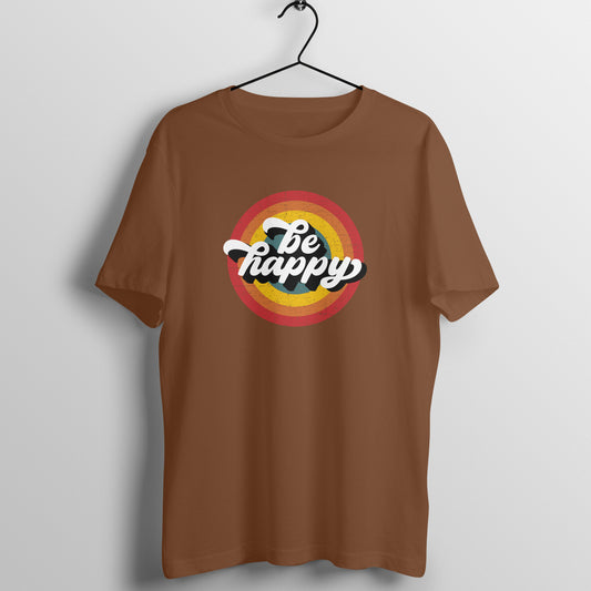 Be Happy - Retro Style Print |  Women's Tee