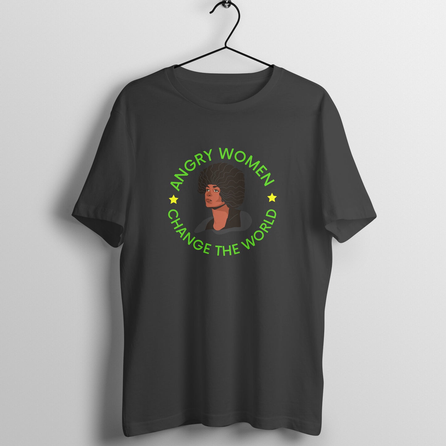 Angry women change the world - Angela Davis Print | Women's Tee