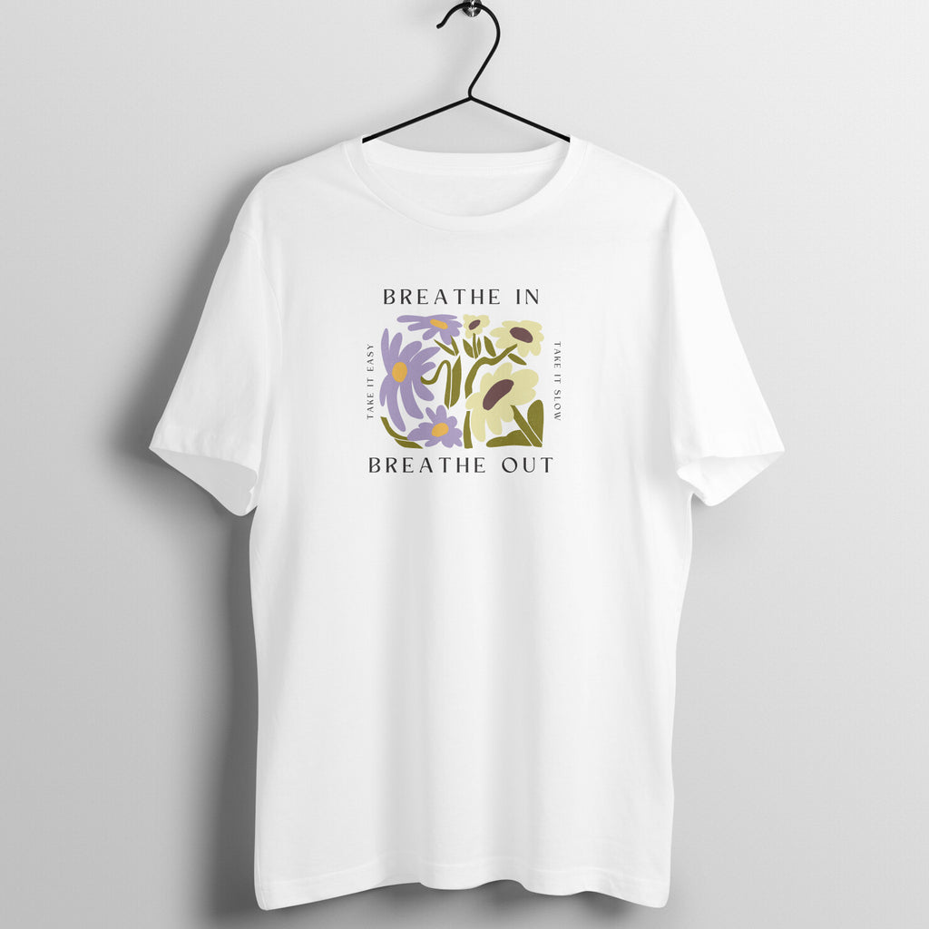 Breathe in Breathe out floral print - Women's Tee