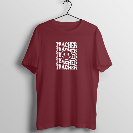 Happy Teacher - Women's Cotton T Shirt | Teacher's Day Gift T Shirt