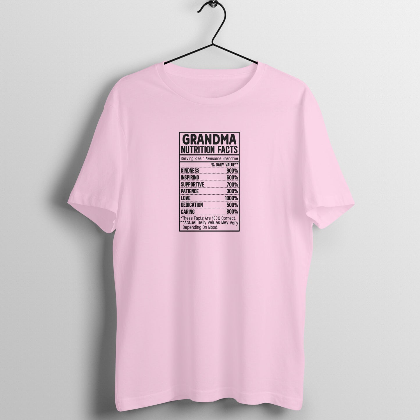 Nutrition facts of Grandma - Women's Tee