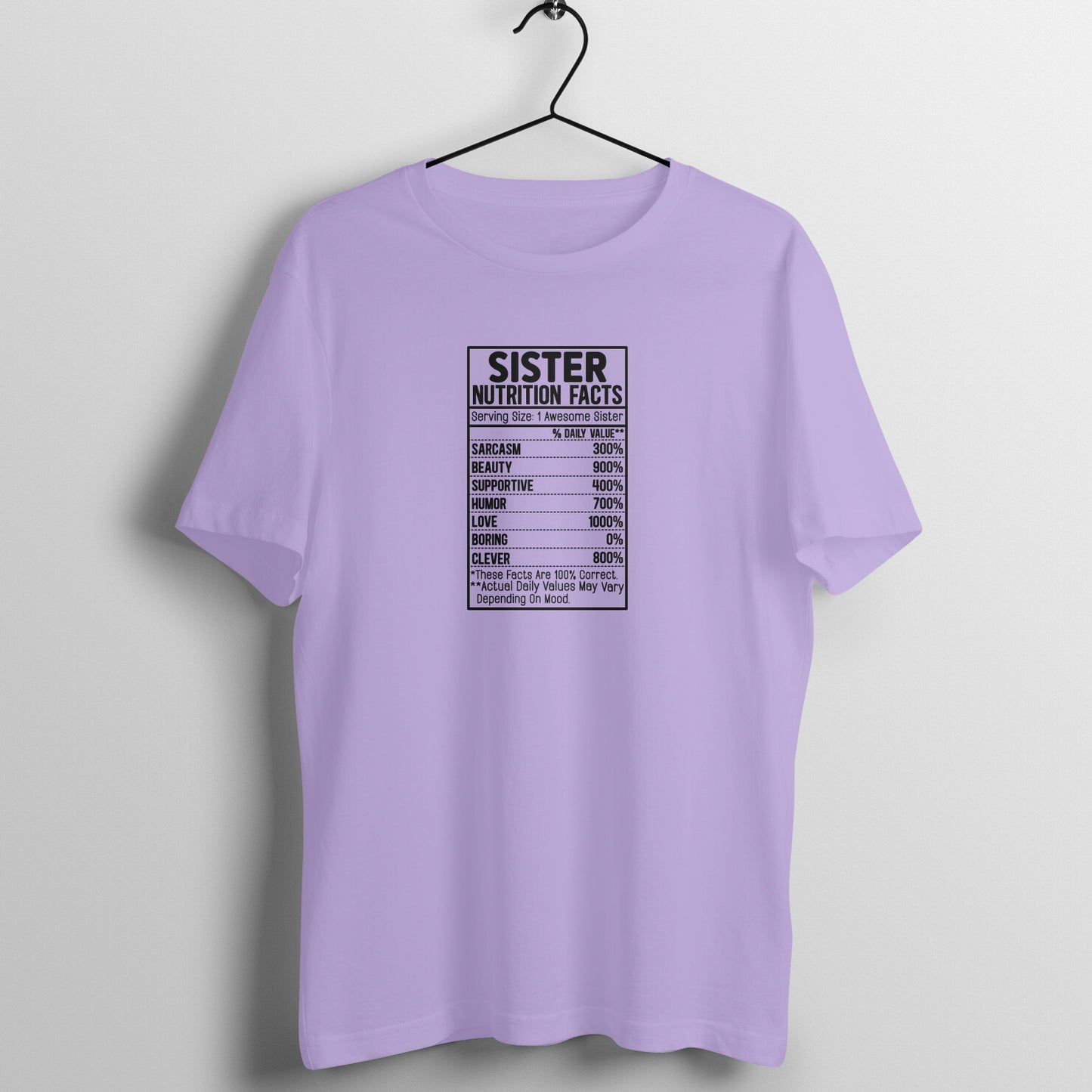 Nutrition facts of Sister - Women's Tee