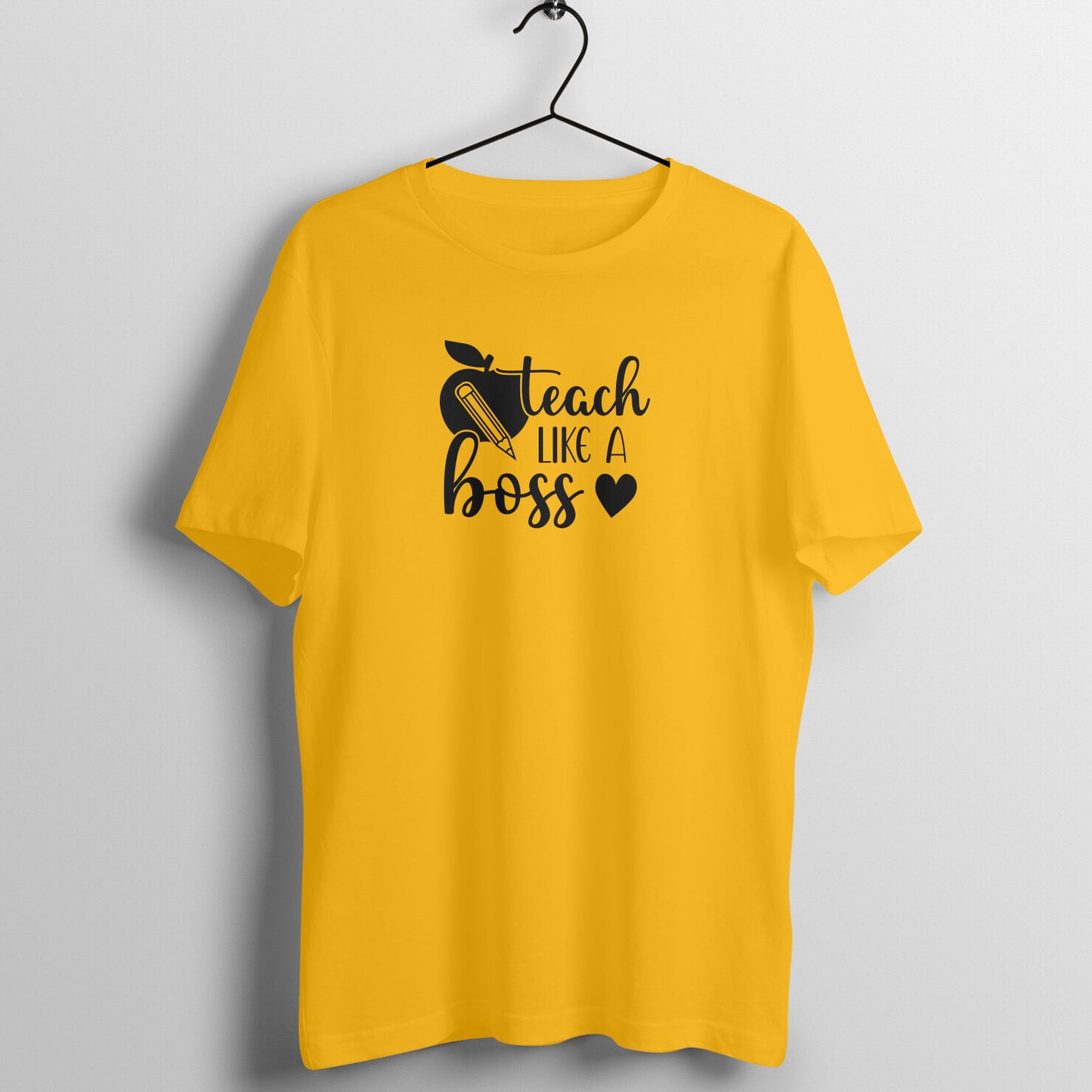 Teach like a boss - Women's Cotton T Shirt | Teacher's Day Gift T Shirt