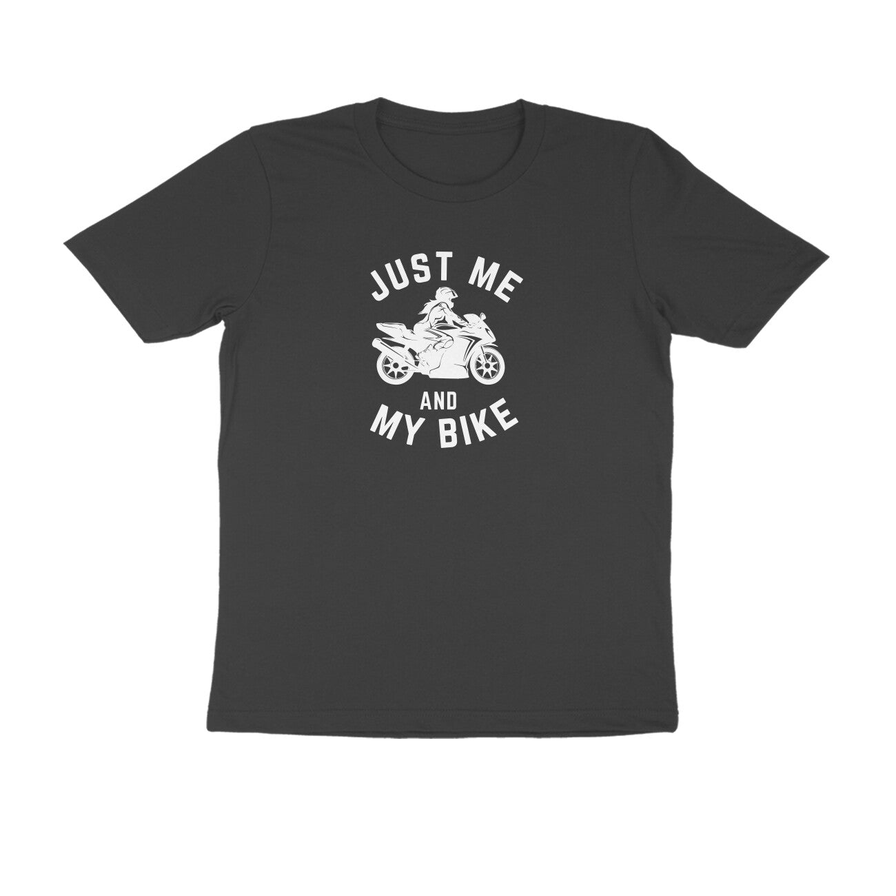 Just Me and My Bike - Women's Cotton T Shirt | Lady Biker Tee