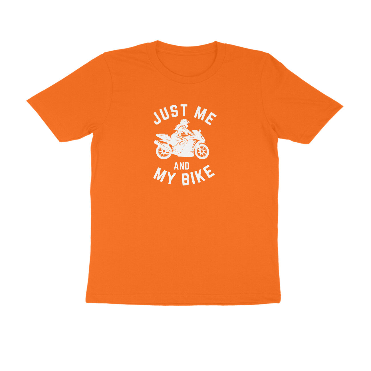 Just Me and My Bike - Women's Cotton T Shirt | Lady Biker Tee