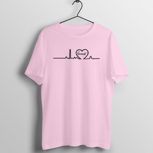 Feminist heartbeat - Women's Tee