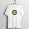 White Women's Fitness T-Shirt with 'Faith, Weights, Protein Shakes' design, perfect for workouts - Fempowered