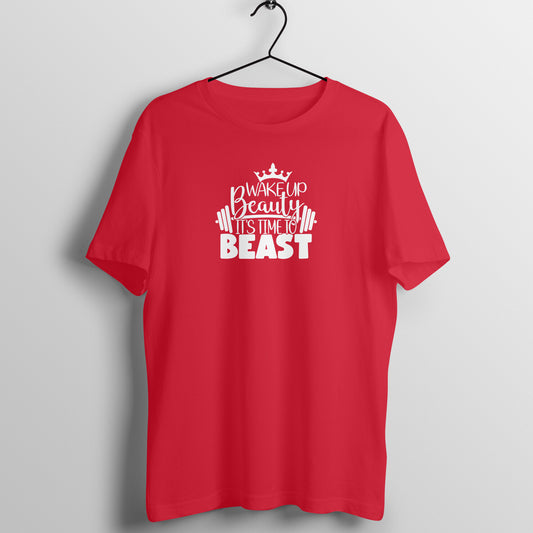 Wake up beauty - Women's Half Sleeve Cotton Tee