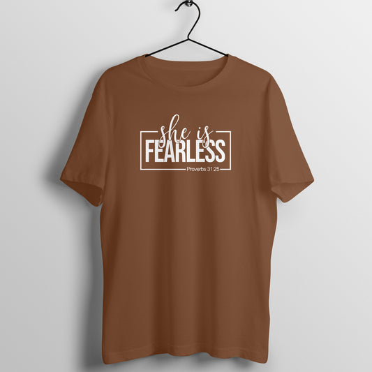She is fearless - Women's Half Sleeve Cotton Tee