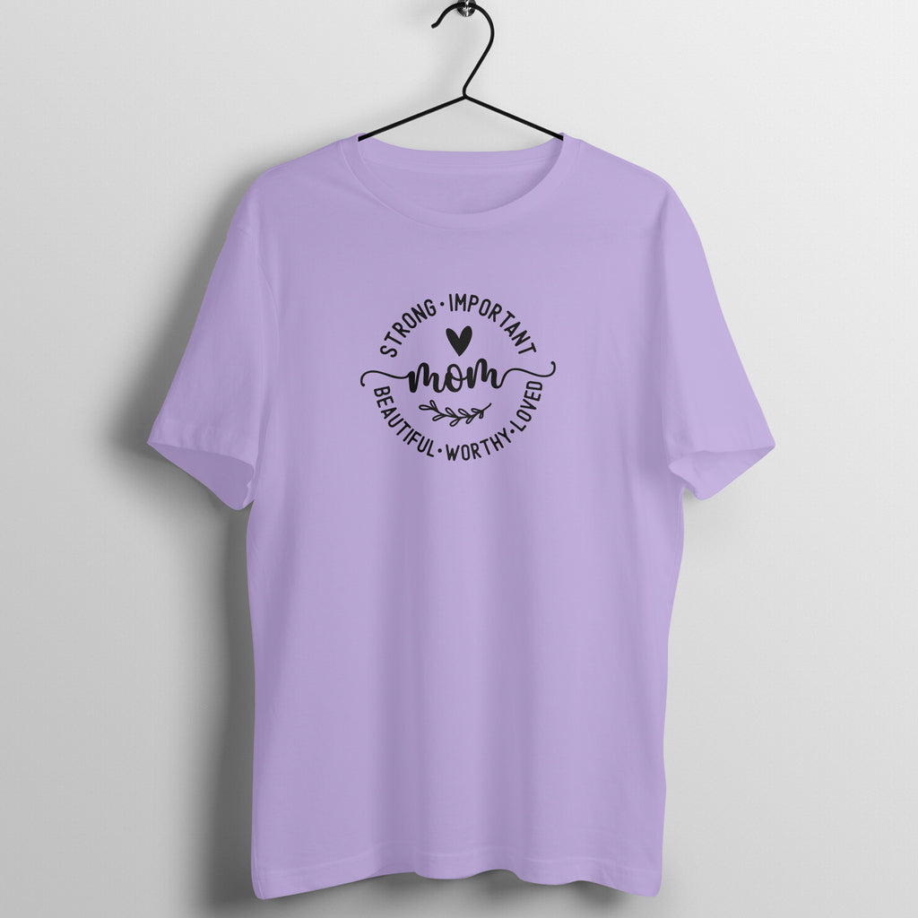 Mom - Women's Half Sleeve Cotton Tee | Mother's Day Gift | Mom T Shirt