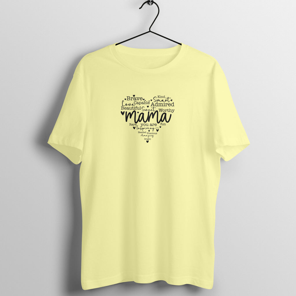 Mama's world - Women's Half Sleeve Cotton Tee | Mother's Day Gift | Mom T Shirt