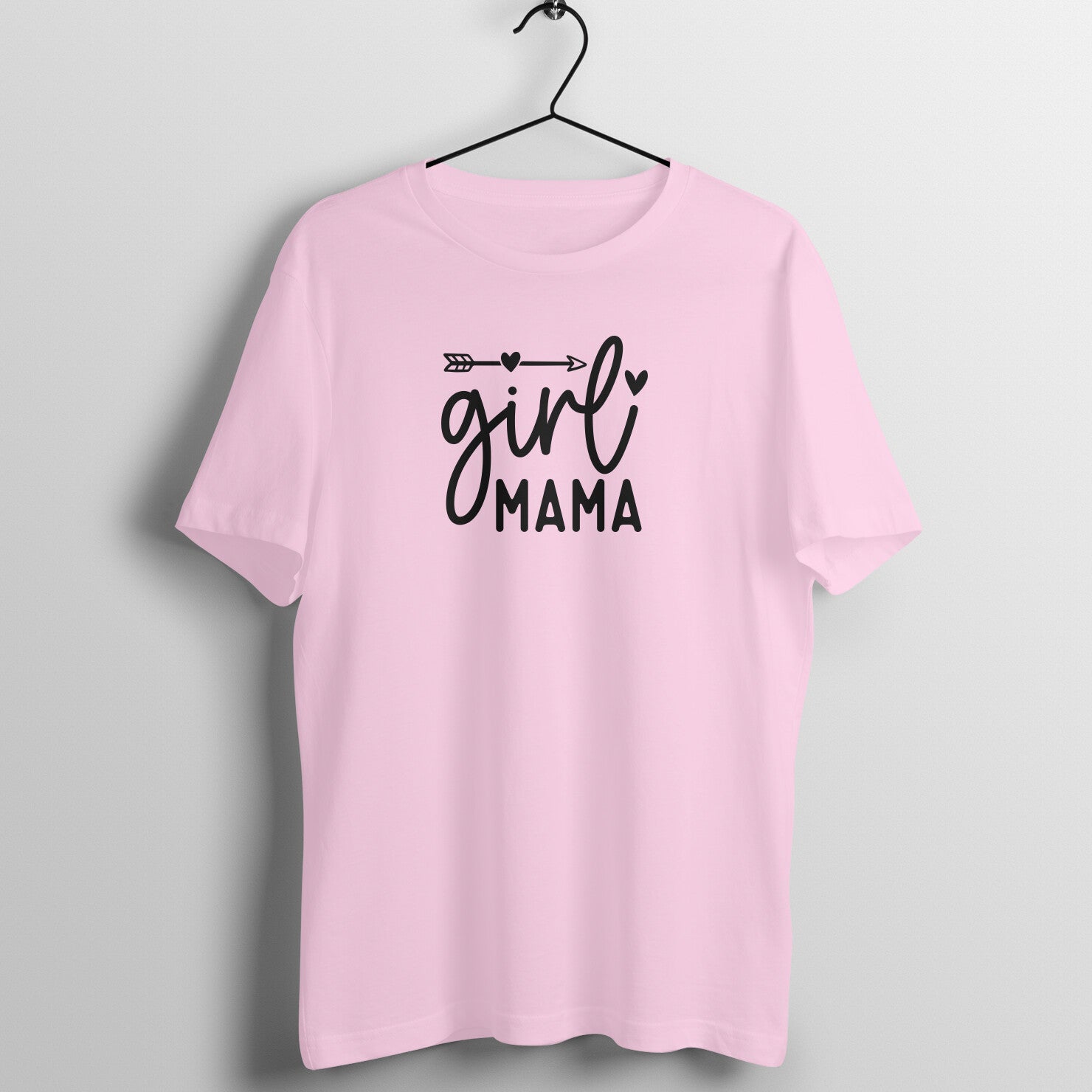 Girl mama - Women's Half Sleeve Cotton Tee | Mother's Day Gift | Mom T Shirt