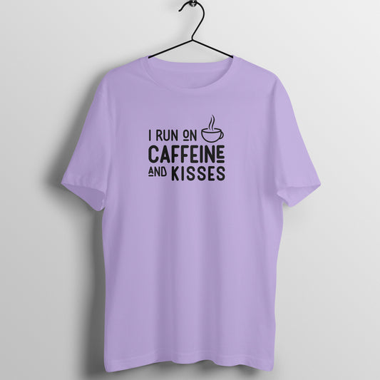 Caffeine and kisses - Women's Half Sleeve Cotton Tee | Mother's Day Gift | Mom T Shirt