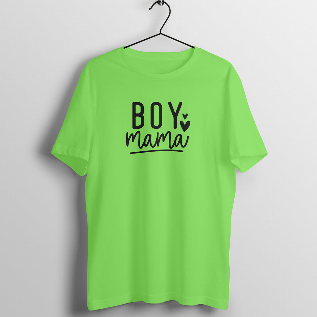 Boy mama - Women's Half Sleeve Cotton Tee | Mother's Day Gift | Mom T Shirt