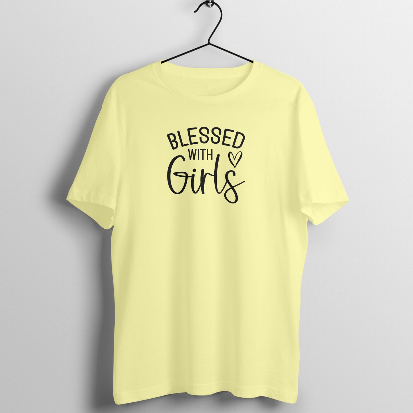 Blessed with girls - Women's Half Sleeve Cotton Tee | Mother's Day Gift | Mom T Shirt