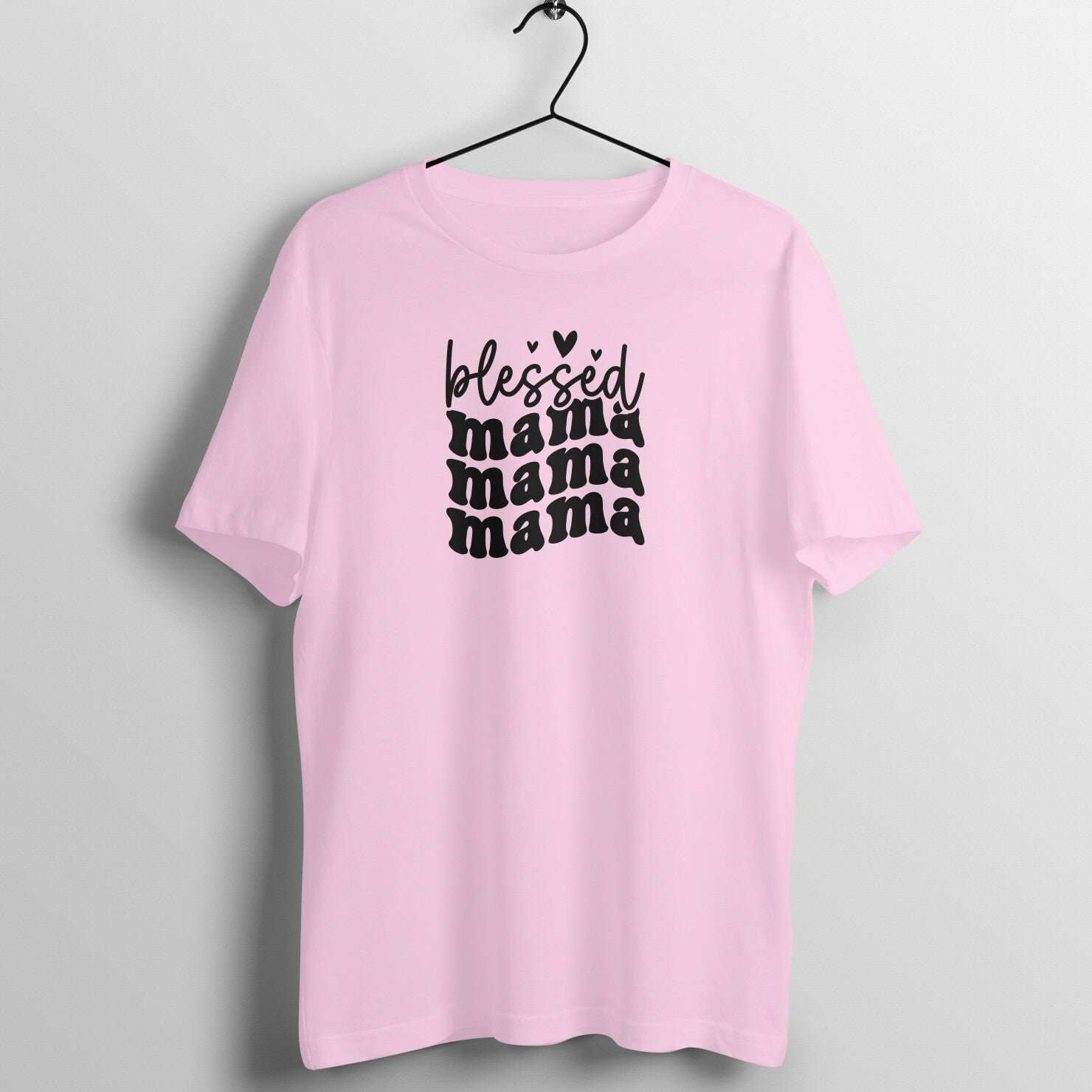 Blessed mama - Women's Half Sleeve Cotton Tee | Mother's Day Gift | Mom T Shirt