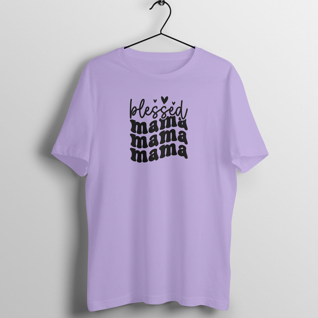 Blessed mama - Women's Half Sleeve Cotton Tee | Mother's Day Gift | Mom T Shirt