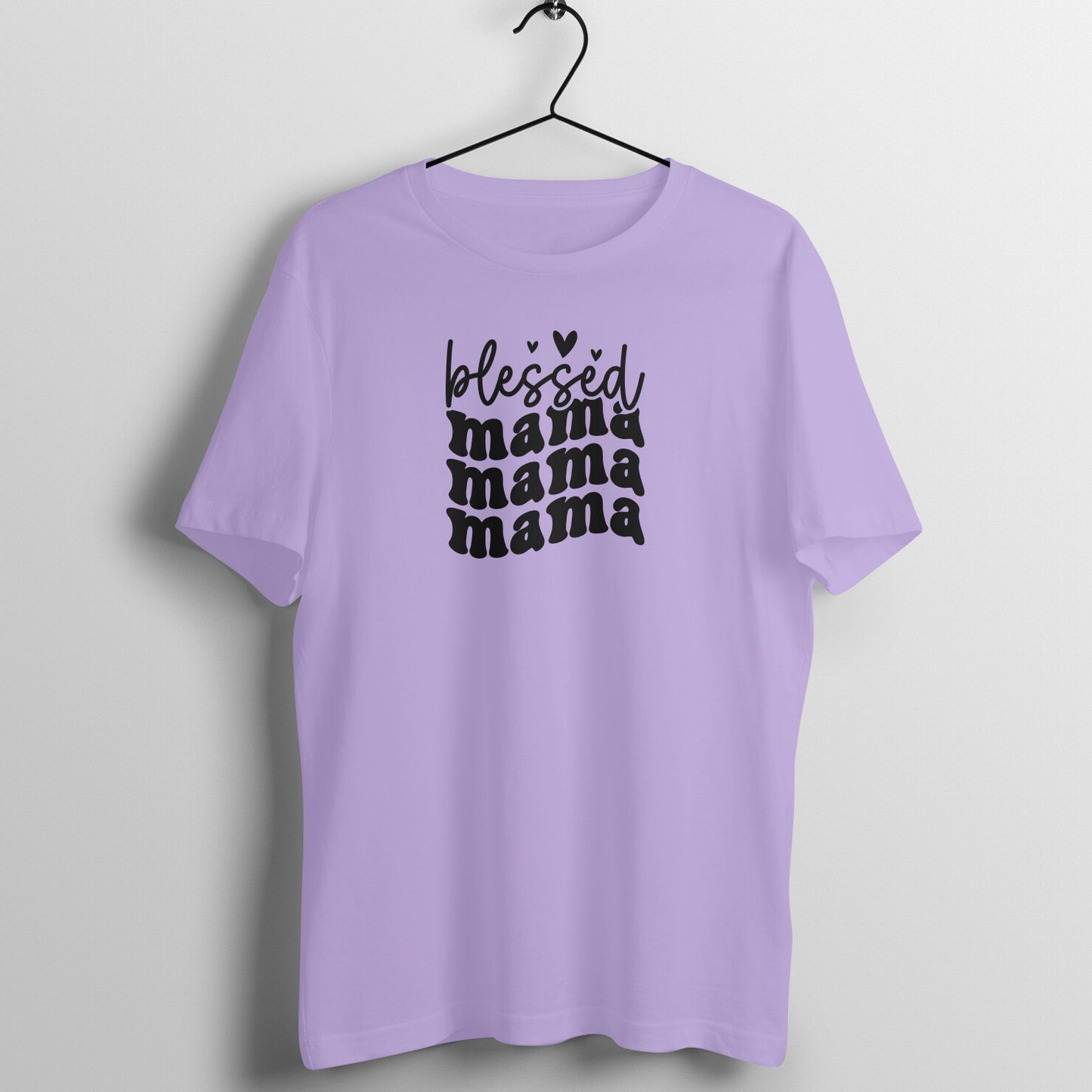 Blessed mama - Women's Half Sleeve Cotton Tee | Mother's Day Gift | Mom T Shirt