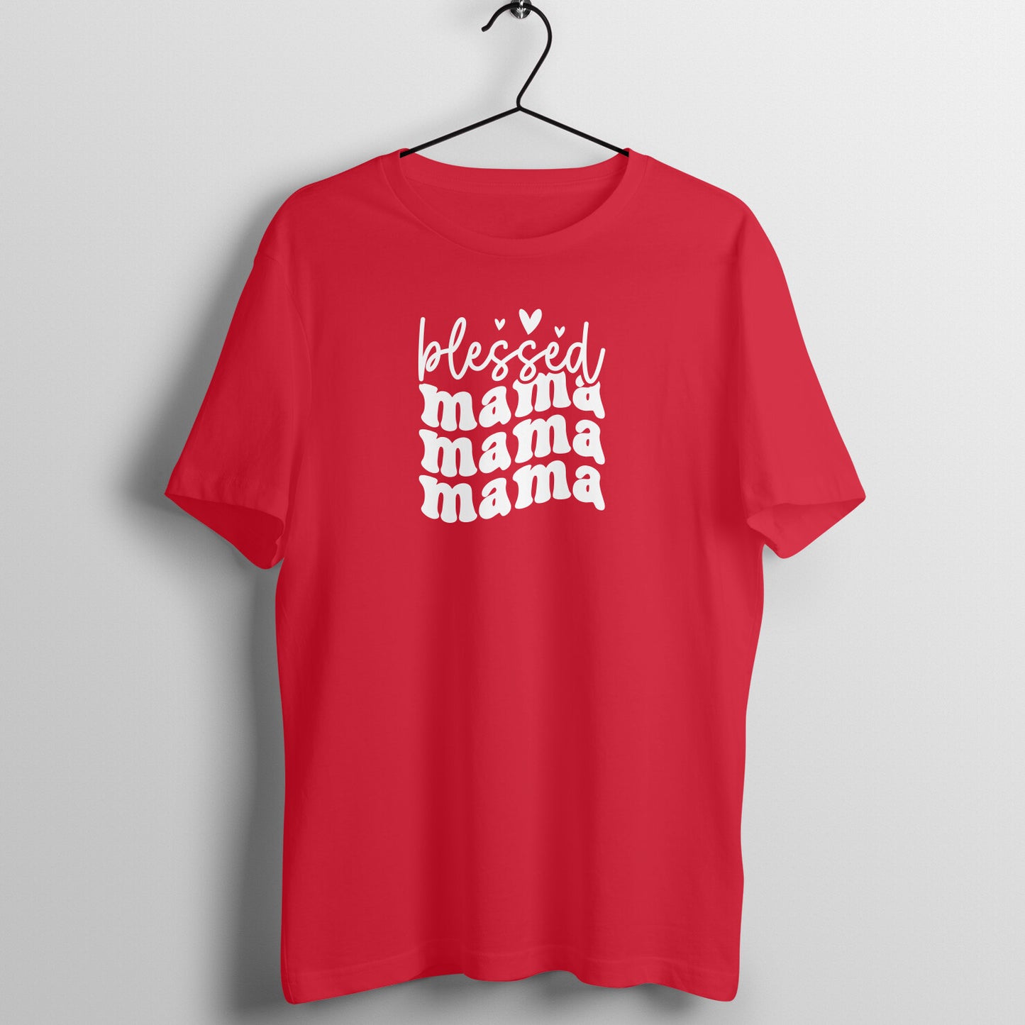 Blessed mama - Women's Half Sleeve Cotton Tee | Mother's Day Gift | Mom T Shirt