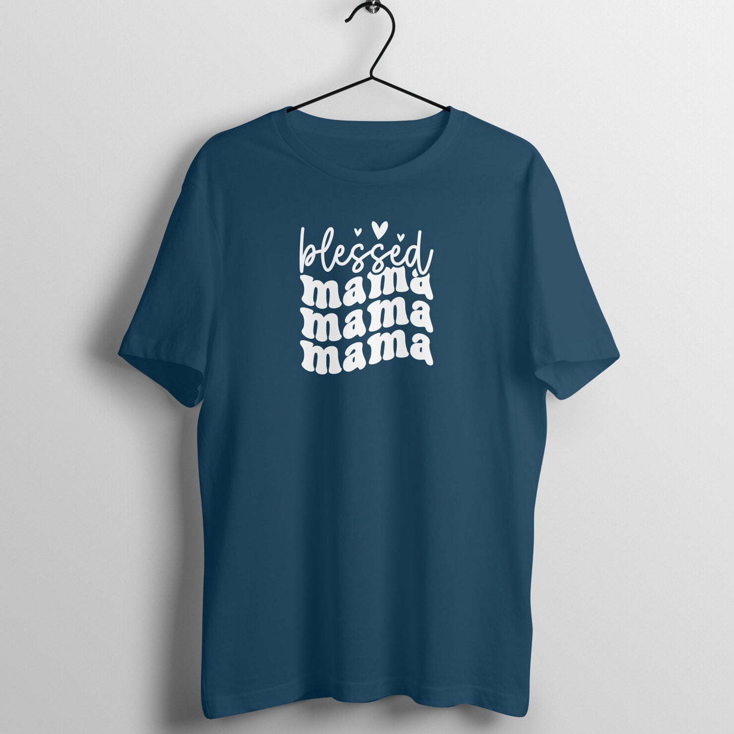Blessed mama - Women's Half Sleeve Cotton Tee | Mother's Day Gift | Mom T Shirt