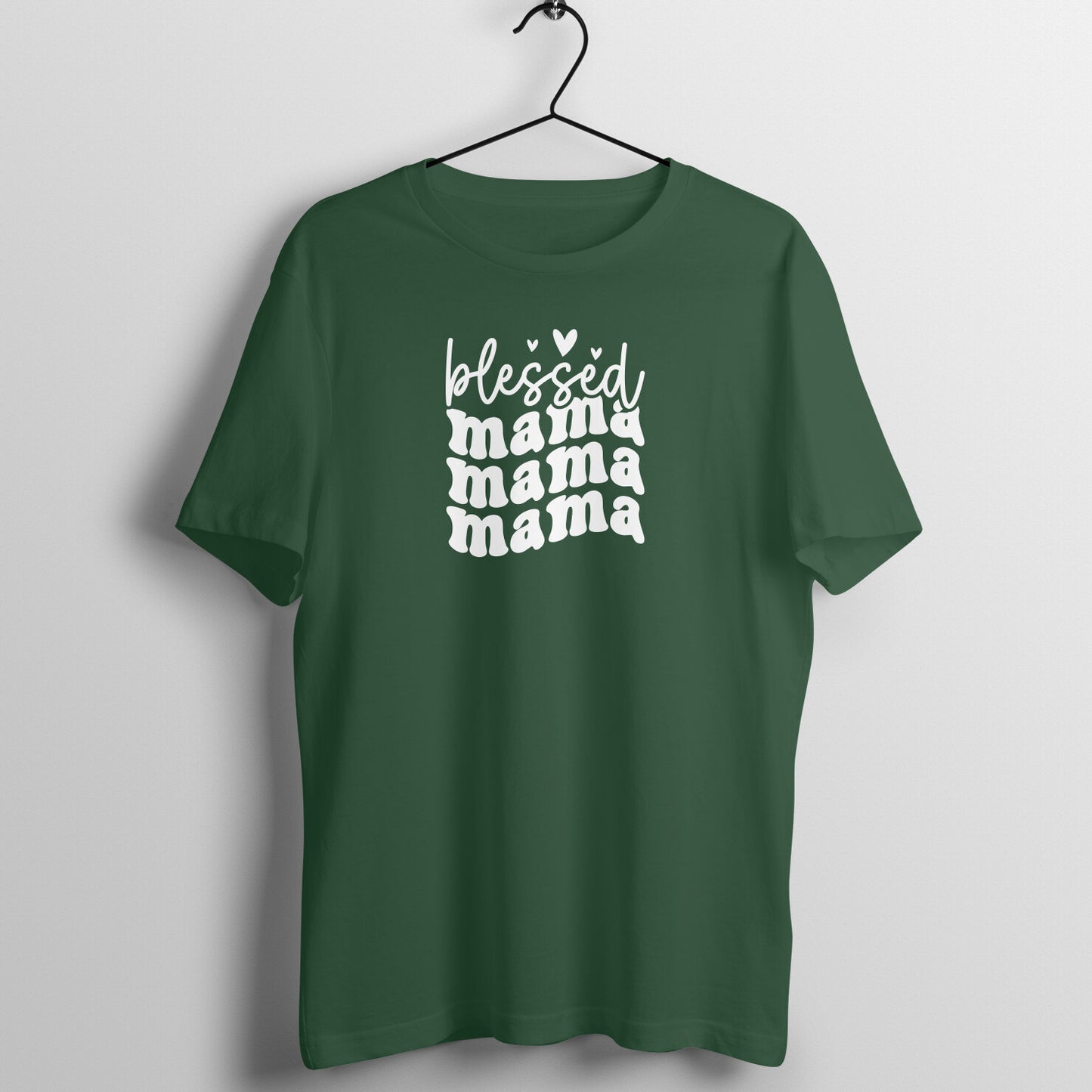 Blessed mama - Women's Half Sleeve Cotton Tee | Mother's Day Gift | Mom T Shirt