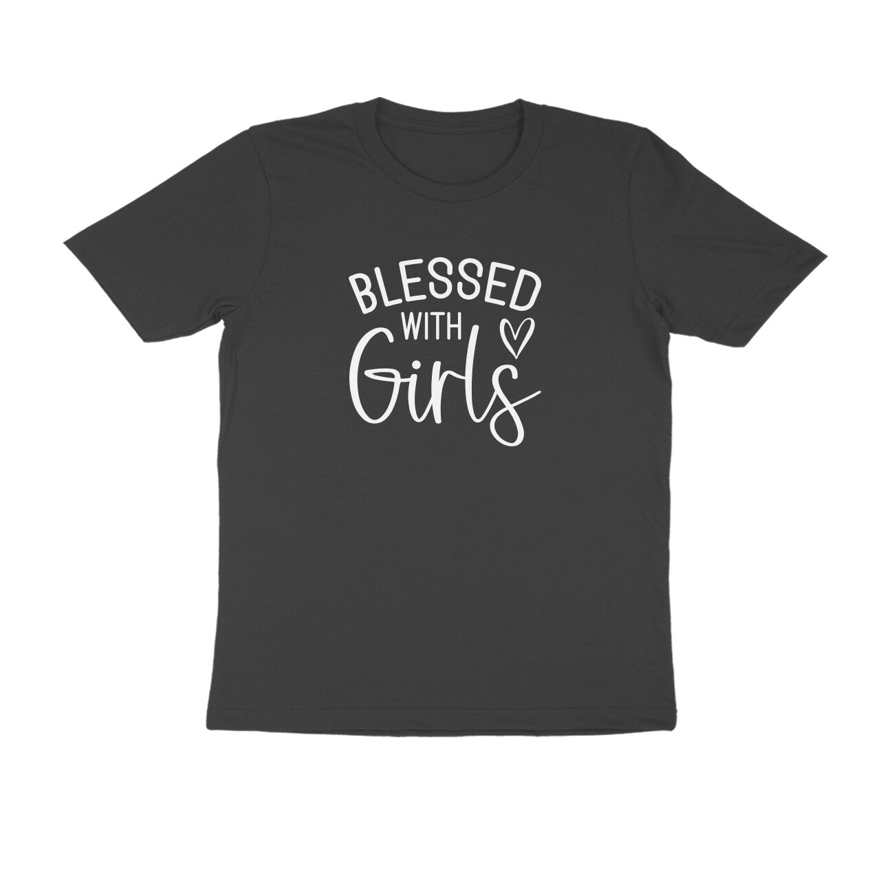 Blessed with girls - Women's Half Sleeve Cotton Tee | Mother's Day Gift | Mom T Shirt