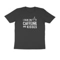Caffeine and kisses - Women's Half Sleeve Cotton Tee | Mother's Day Gift | Mom T Shirt