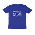 Caffeine and kisses - Women's Half Sleeve Cotton Tee | Mother's Day Gift | Mom T Shirt