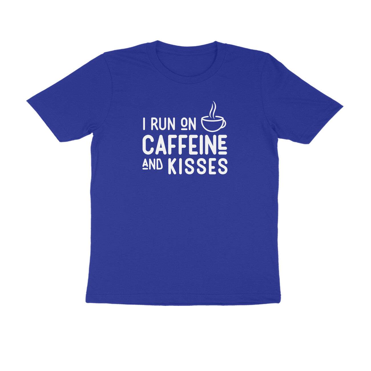 Caffeine and kisses - Women's Half Sleeve Cotton Tee | Mother's Day Gift | Mom T Shirt