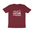 Caffeine and kisses - Women's Half Sleeve Cotton Tee | Mother's Day Gift | Mom T Shirt