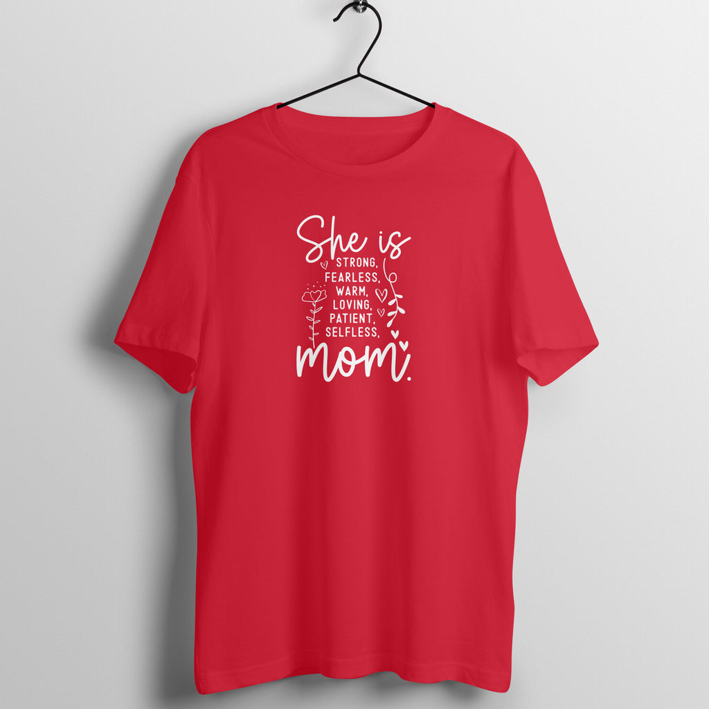 Mom - Women's Half Sleeve Cotton Tee | Mother's Day Gift | Mom T Shirt